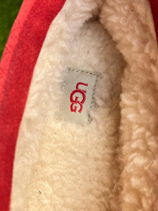 UGG Tasman LTA Mens Size 9 Red Casual Classic Outdoor Slip On Slippers Shoes